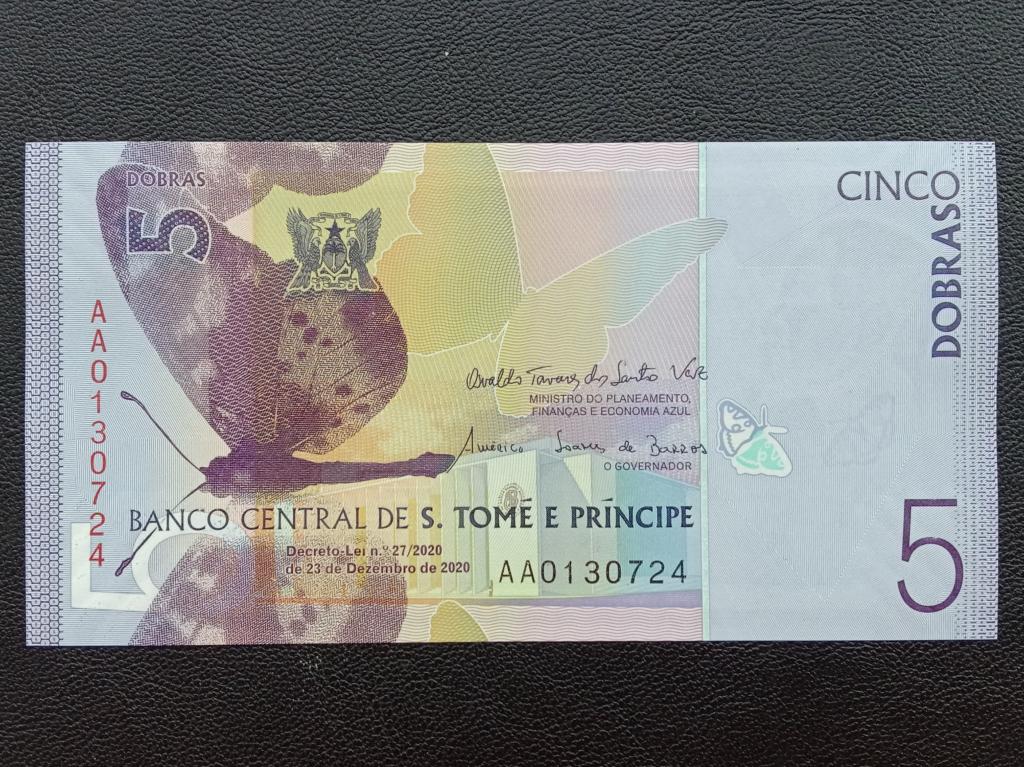 Сан-Томе и Принсипи 5 добр 2020г.    UNC     Р.70b