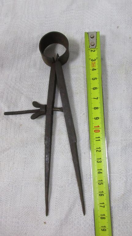 Циркуль старинный кованный царский царизм Царская Россия. КЛЕЙМО
