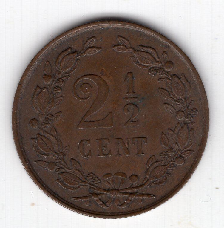 2-1/2 цента - Нидерланды - 1881 - KM#108.1