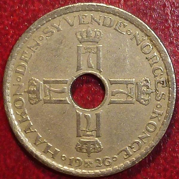 Норвегия 1 крона 1926 года.