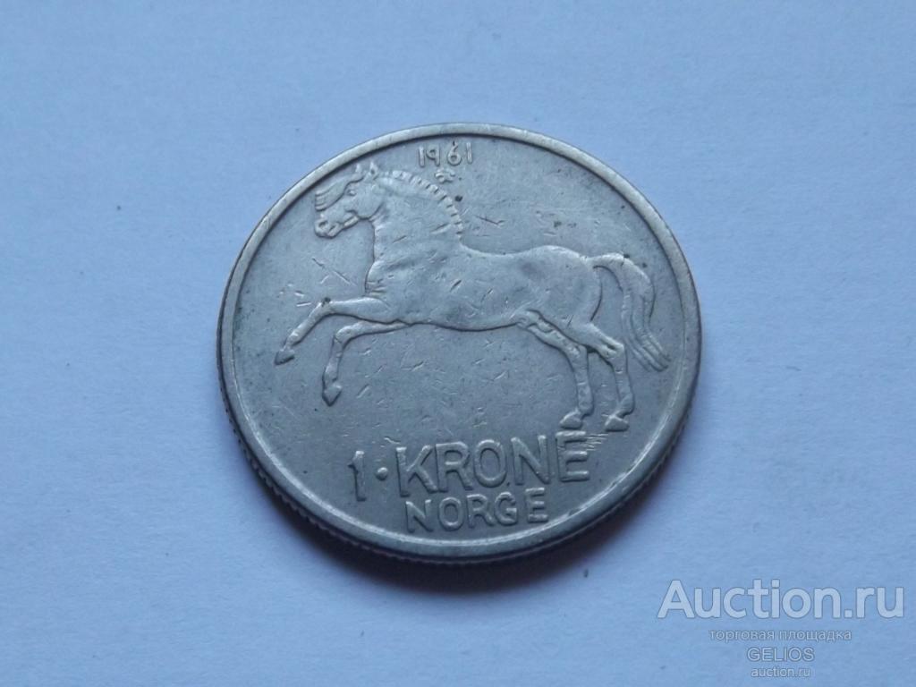 Норвегия 1 крона 1961