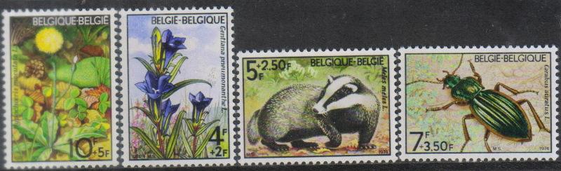 МАРКИ ФАУНА. ЖУКИ. БАРСУКИ. БЕЛЬГИЯ.  MNH _2902