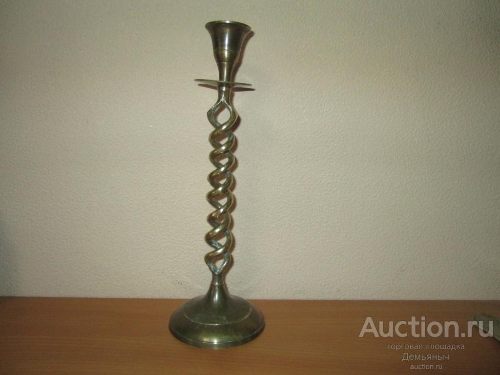 Подсвечник латунный.