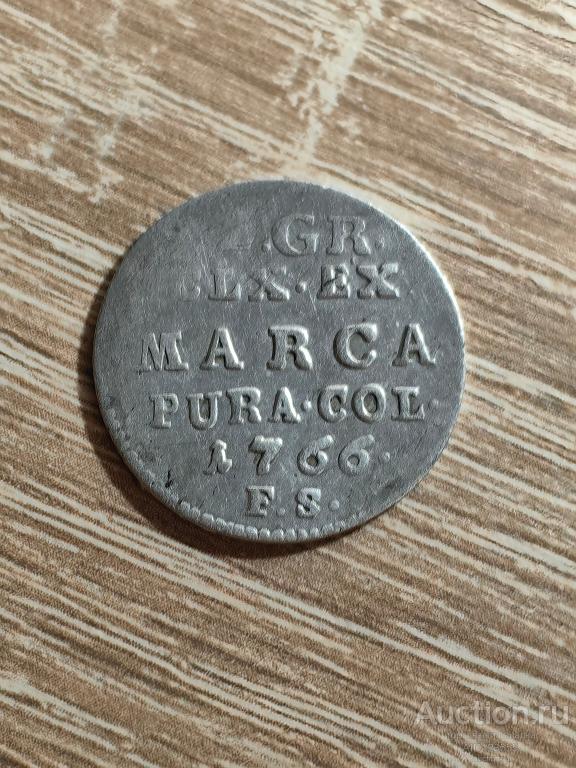 2 гроша 1766 Польша Станислав Август Понятовский