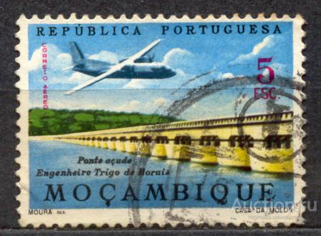 МОЗАМБИК 1962 САМОЛЕТЫ ТРАНСПОРТ ЛАНДШАФТЫ