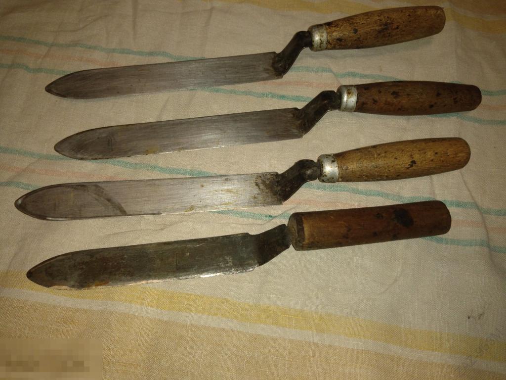 Ножи старинные для срезки вощины - 4 шт.