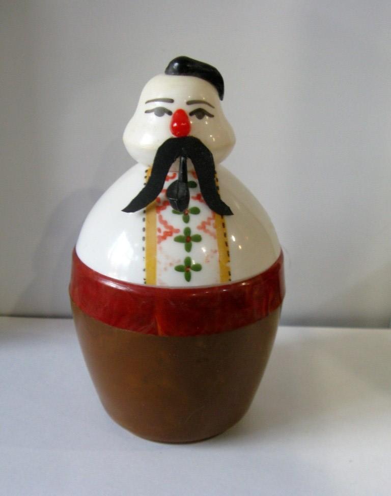 Шкатулка Казак пластмасса клеймо ХМТ СССР
