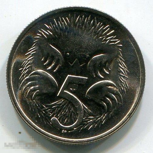 (x5107xxxx) АВСТРАЛИЯ - 5 ЦЕНТОВ 1980 UNC / KM64