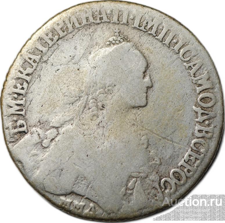 Монета Полуполтинник 1774 ММД СА