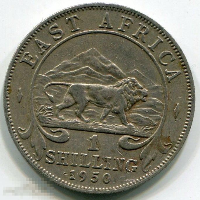 (a340343) ВОСТОЧНАЯ АФРИКА - ШИЛЛИНГ 1950 / KM31