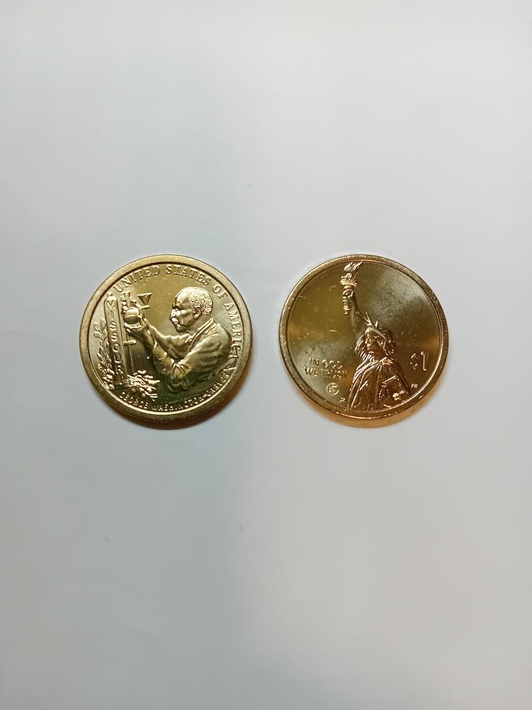 США 1 доллар 2024 г., Американские инновации -  Ботаник Джордж Вашингтон, Миссури. Новинка!