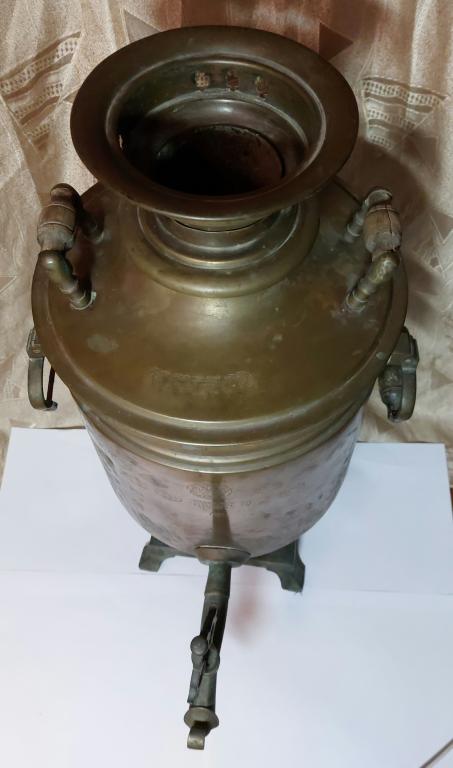 Тульский старинный трактирный царский самовар Соколова