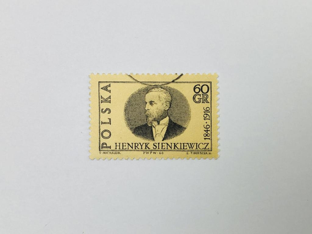 Генрик Сенкевич. Персоналии. Польша. 1966. Михель: PL 1664. Гашен