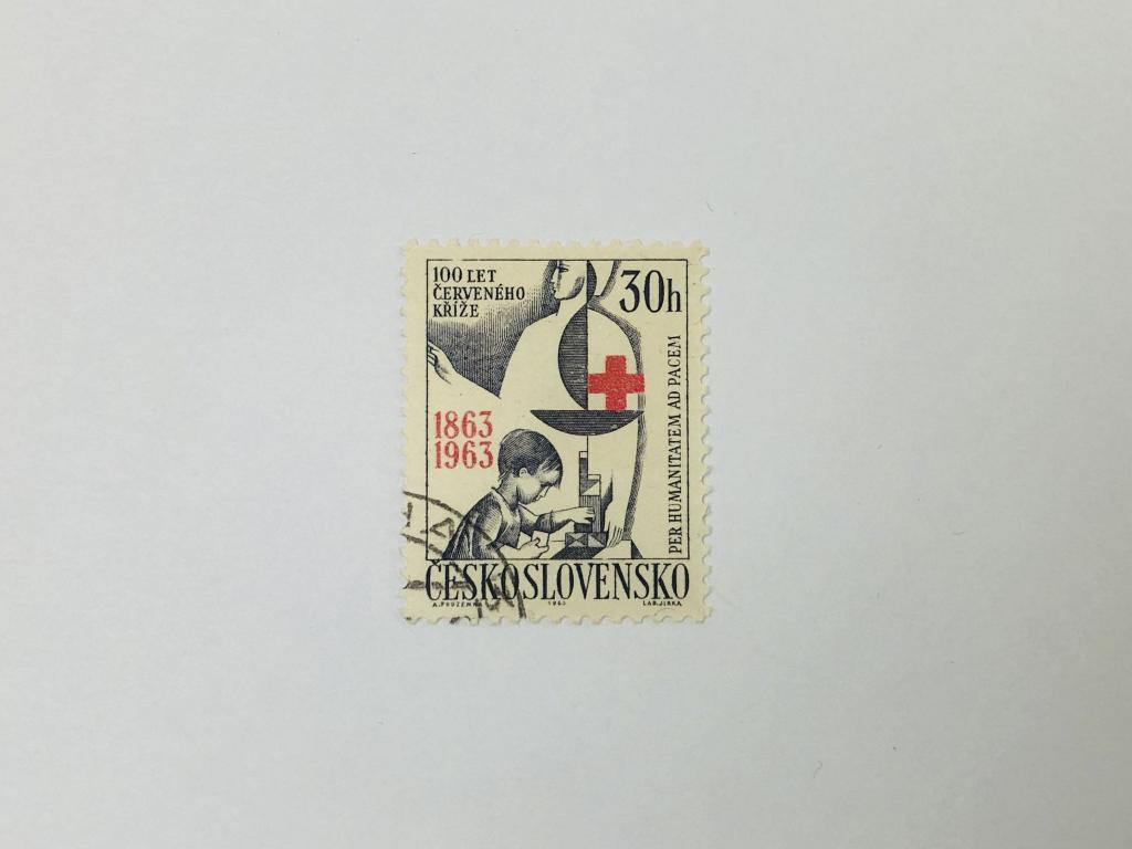 100 лет Красному Кресту. Чехословакия. 1963. Михель: CS 1411. Гашен