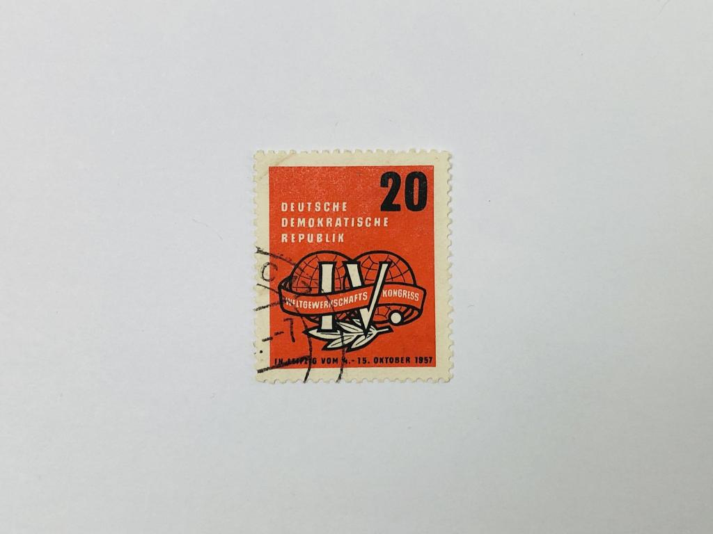 Рабочий конгресс. Германия (ГДР). 1957. Михель: DD 595. Гашен