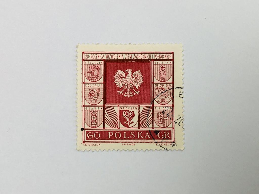 Польский орел и гербы городов. Польша. 1965. Михель: PL 1583. Гашен