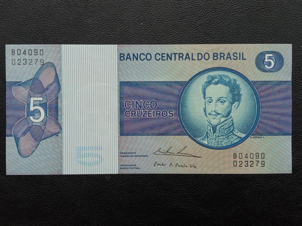 Бразилия 5 крузейро 1970-79г.    UNC   Р.192с
