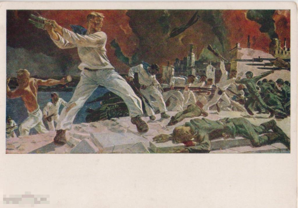 А.А. Дейнека. Оборона Севастополя (1942 г.). 1963 г. 