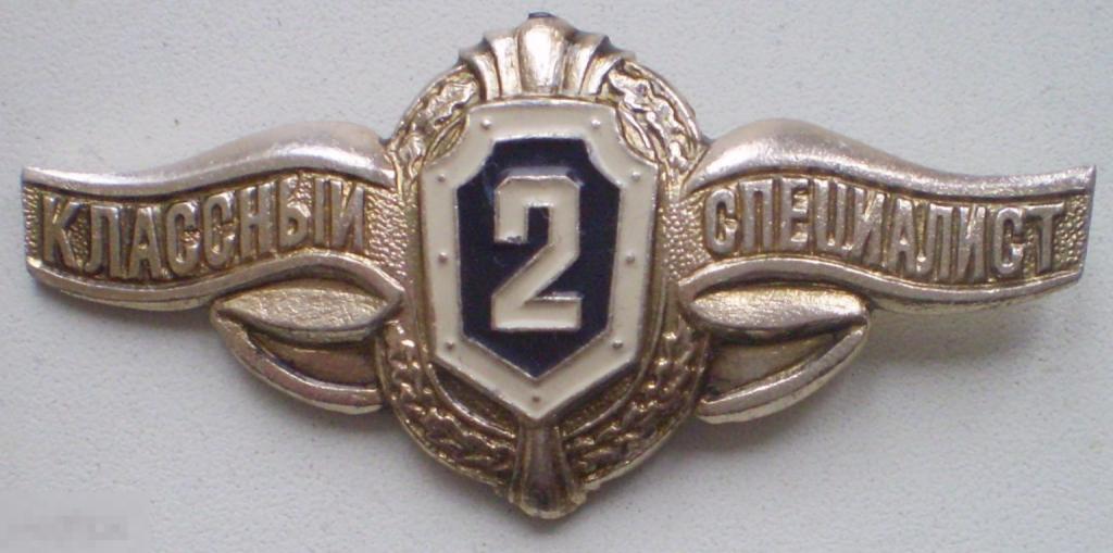 ВС РФ. Знак классности. Классный специалист 2 степени