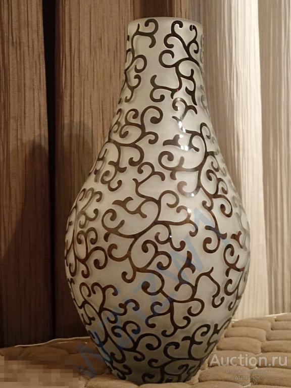 Ваза двухцветное и накладное стекло стекло