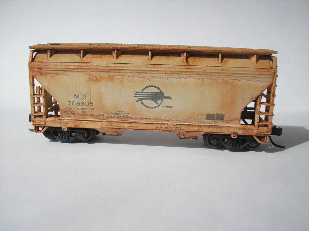 9мм.(N) Авторская работа Цилиндрический хоппер Missouri Pacific,состарен