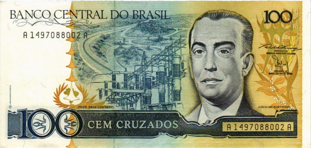 100 крузадо 1986 Бразилия  1497088002