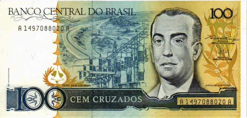 100 крузадо 1986 Бразилия  1497088020