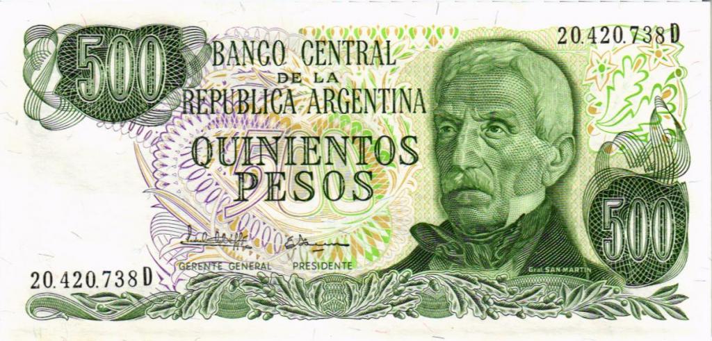 500 песо 1977 Аргентина  20420738D