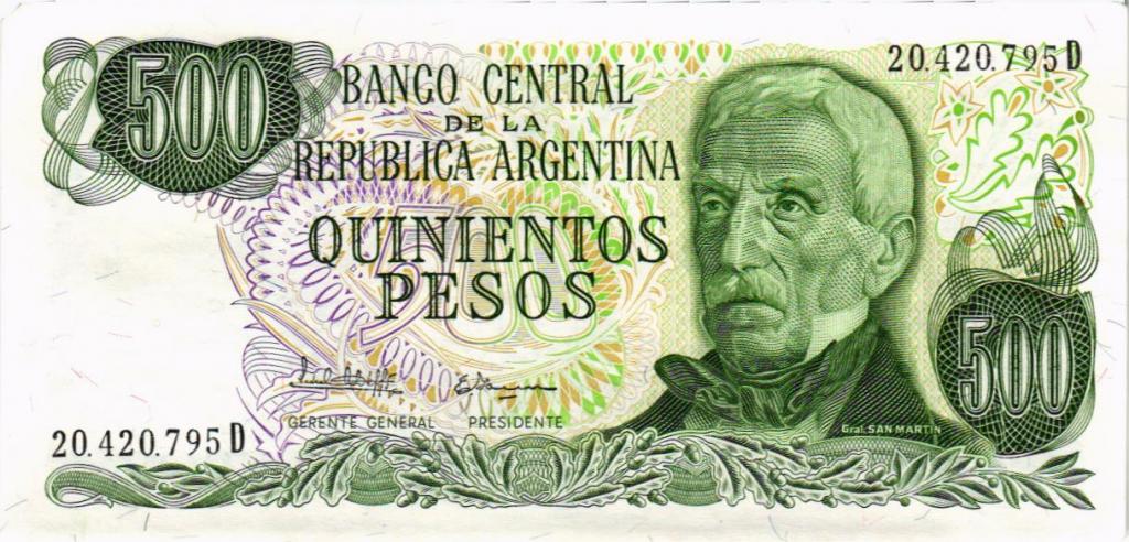 500 песо 1977 Аргентина  20420795D