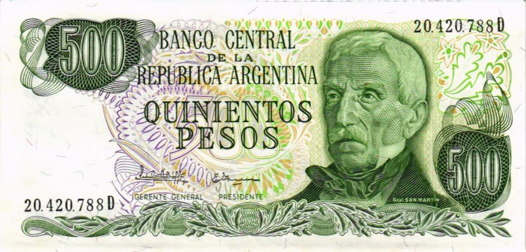 500 песо 1977 Аргентина  20420788D