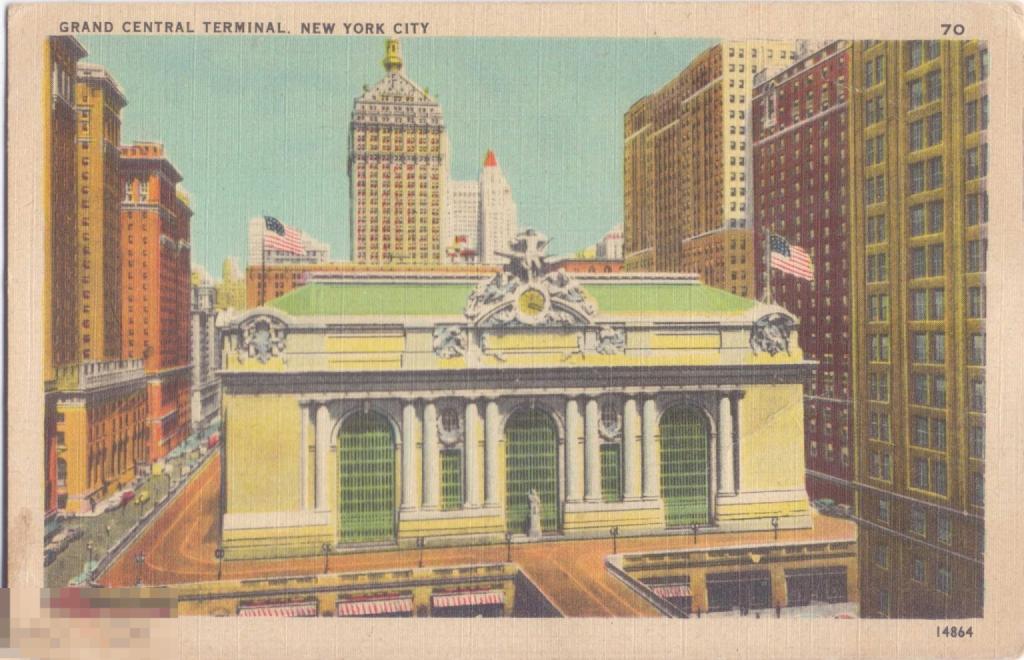 США. Нью-Йорк. Центральный вокзал. Grand central terminal. 1930-е гг.