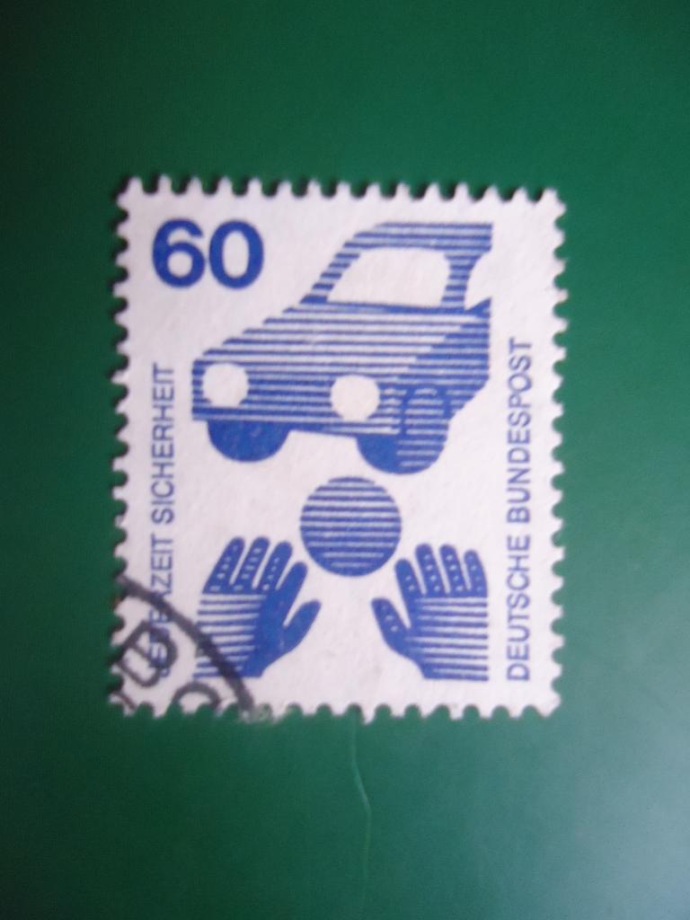 1971 г.  ФРГ    гаш. без клея.