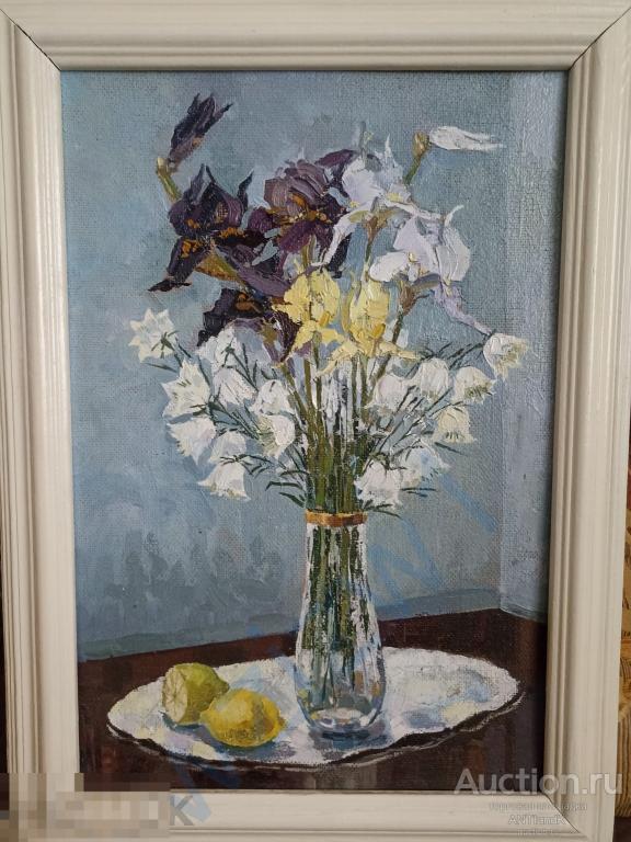 Картина натюрморт "Ирисы" Мезенцова О.