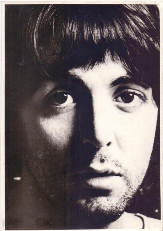 "Битлз". Пол Маккартни. Paul McCartney. Фото с оригинала 1968 г.