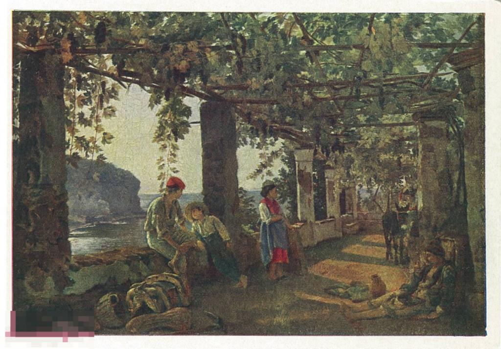 С.Ф. Щедрин. Веранда, обвитая виноградом (1828). 1961 г.