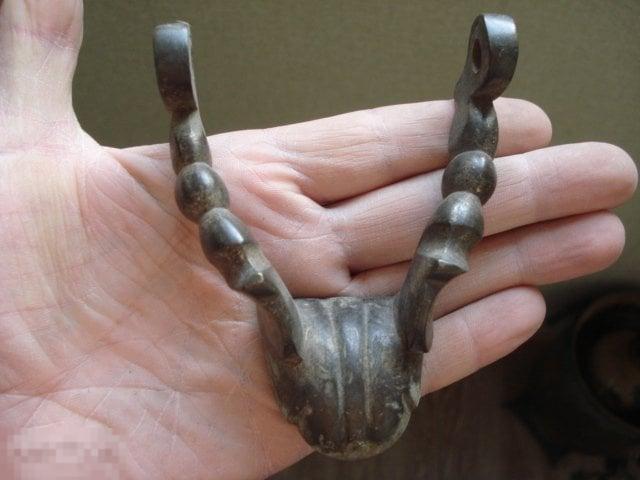 Красивая латунная боковая Самоварная Ручка Латунь от Старинного Самовара