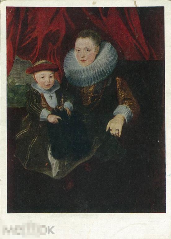 А. ван Дейк. Портрет молодой женщины с ребенком. 1958 г.