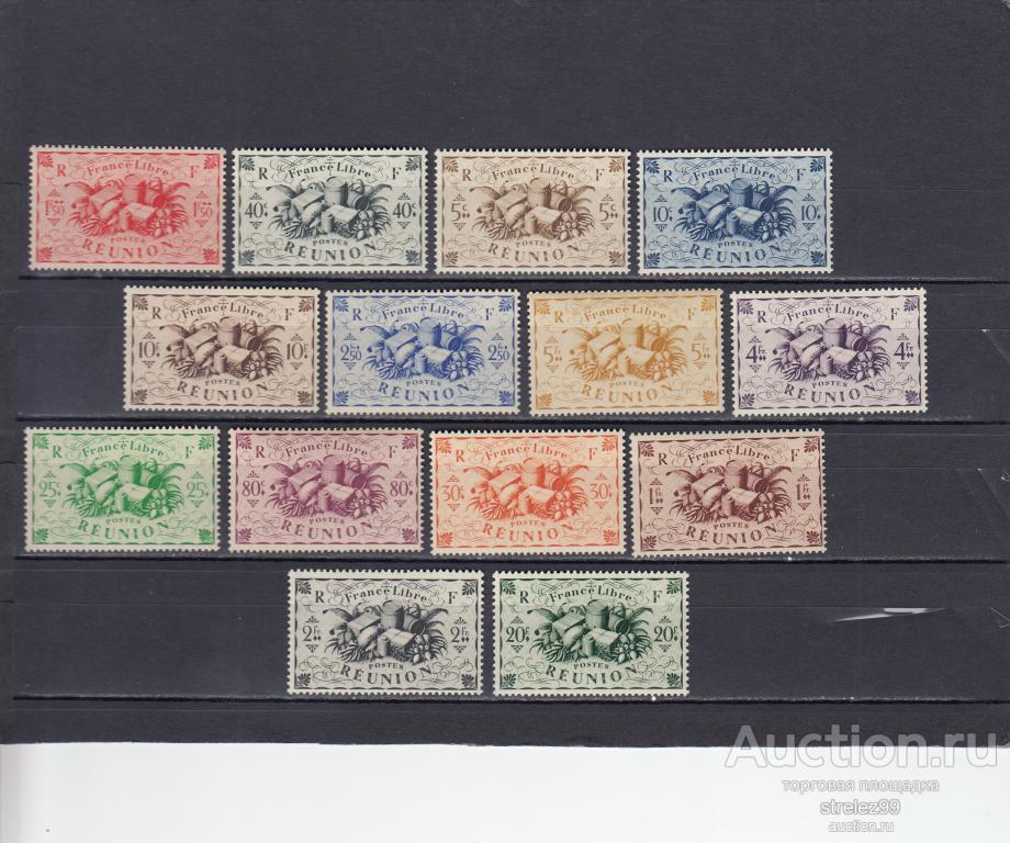 REUNION FRANCAICE РЕЮНЬОН  Колонии Франции Серия 1943  10 Евро  Сост** MNH