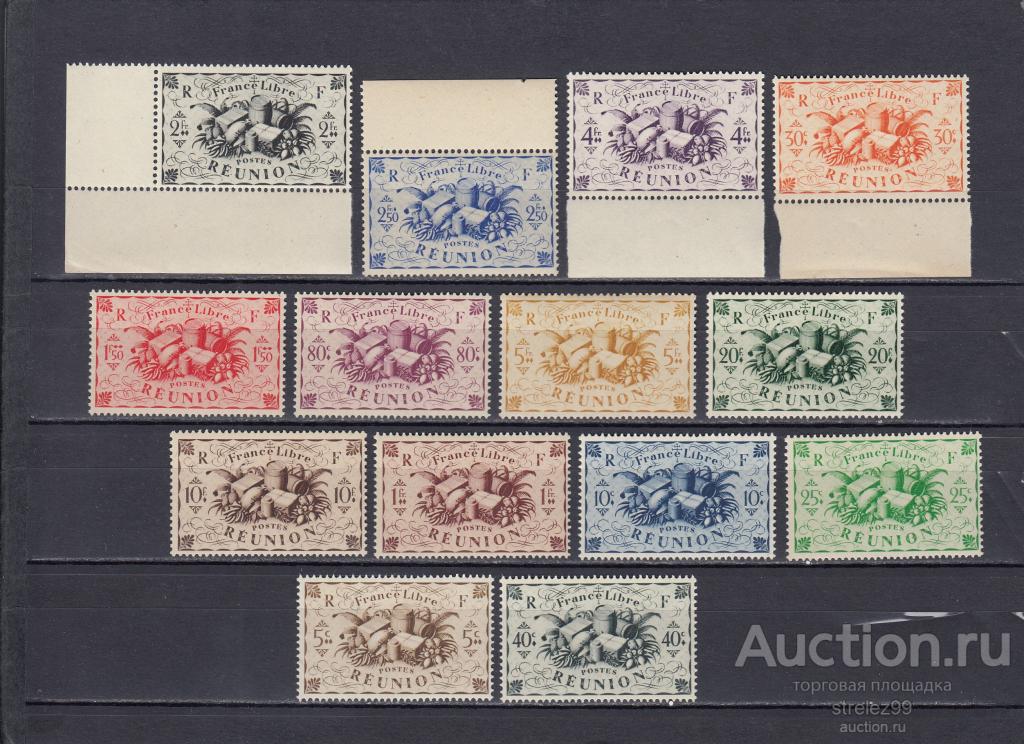 REUNION FRANCAICE РЕЮНЬОН  Колонии Франции Серия 1943  10 Евро  Сост** MNH