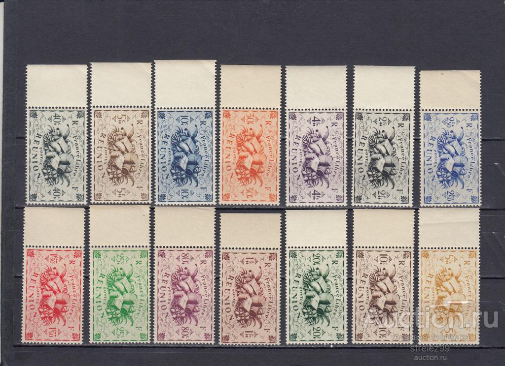 REUNION FRANCAICE РЕЮНЬОН  Колонии Франции Серия 1943  10 Евро  Сост** MNH