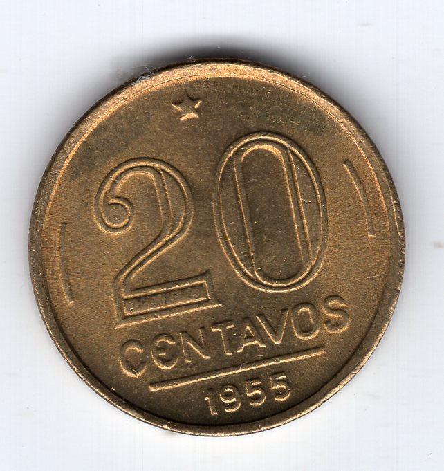 20 сентаво - Бразилия - 1955 - Руй Барбоза