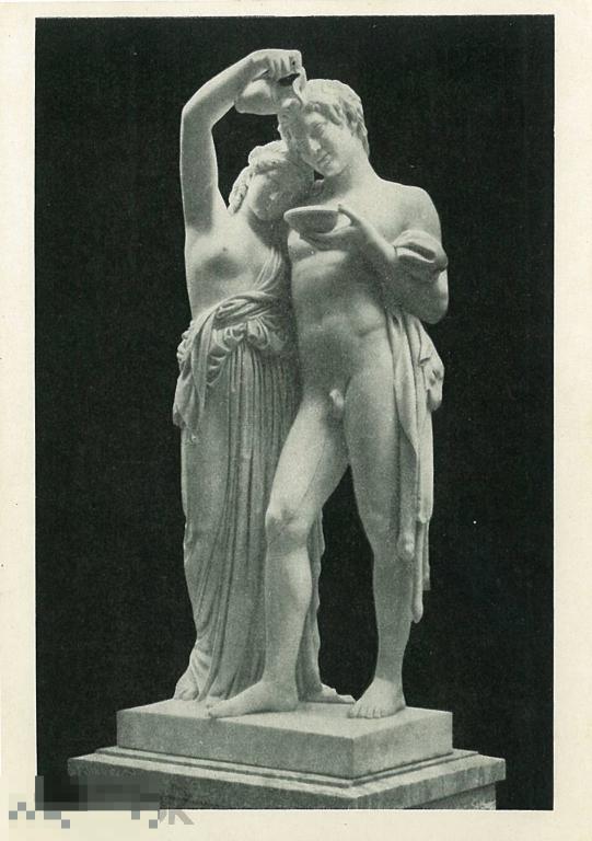 Б.И. Орловский. Сатир и вакханка. Мрамор. 1955 г.