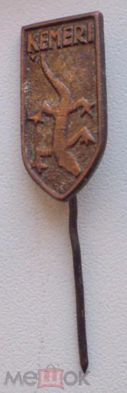 Латвия Кемери Kemeri. Ящерица. Бронза, иголка