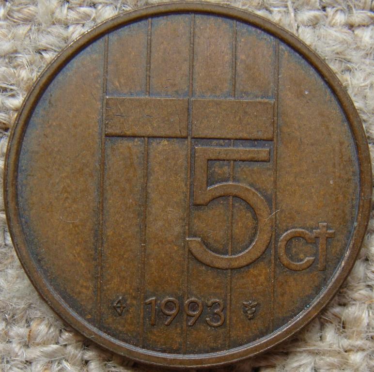 Нидерланды 5 центов 1993 год