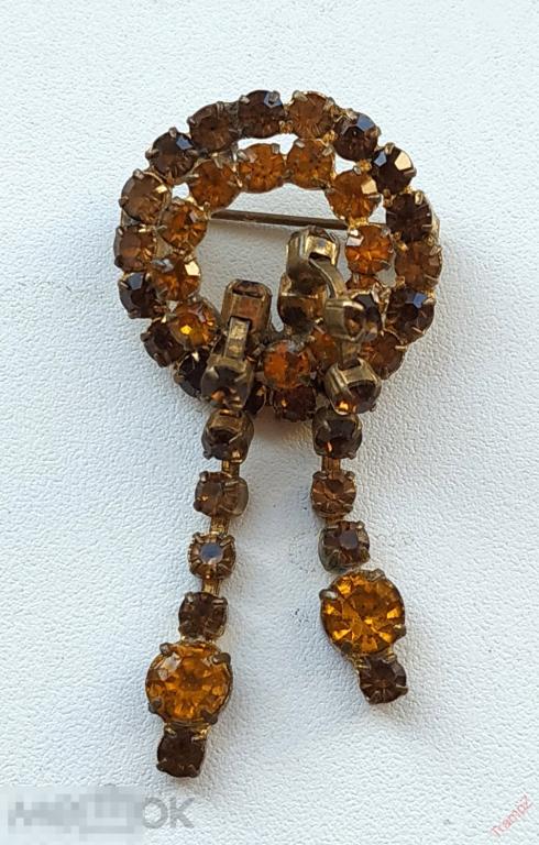 Брошь винтажная бижутерия #8