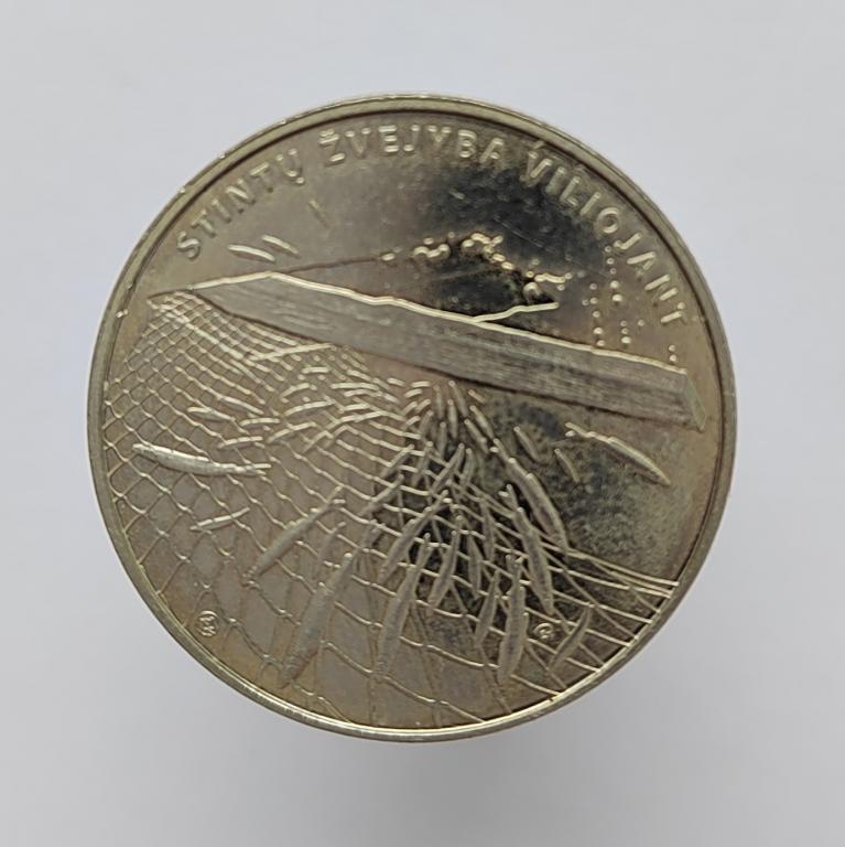 Литва 1 1/2 евро 2019 Ловля корюшки 1,5 тираж 30000