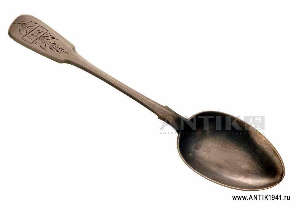 Ложка столовая, серебро 84 пр.