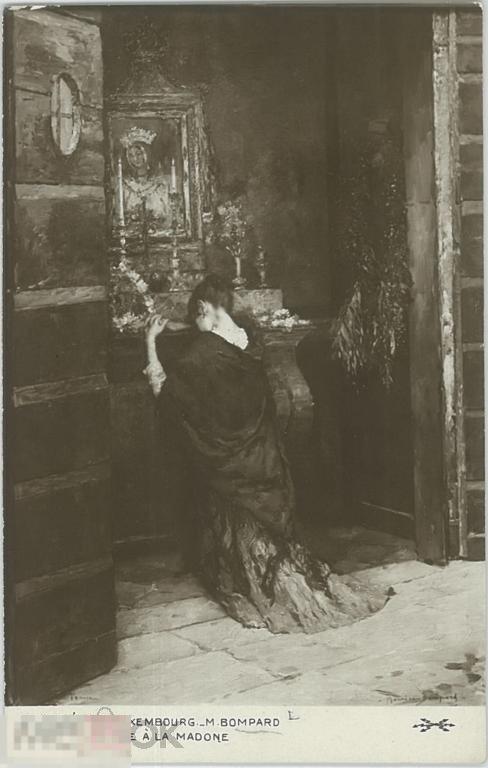 Люксембургский музей. М. Бомпар. Молитва Мадонне