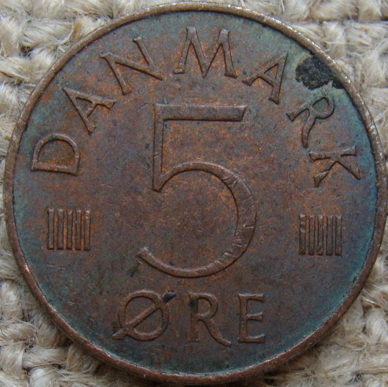 Дания 5 эре 1978 год
