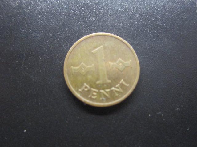 ФИНЛЯНДИЯ  1 ПЕННИ 1966 г